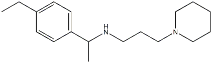 [1-(4-ethylphenyl)ethyl][3-(piperidin-1-yl)propyl]amine Struktur