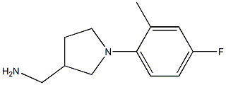 [1-(4-fluoro-2-methylphenyl)pyrrolidin-3-yl]methylamine Struktur