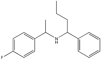 [1-(4-fluorophenyl)ethyl](1-phenylbutyl)amine Struktur