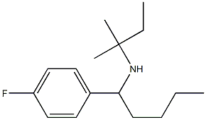 [1-(4-fluorophenyl)pentyl](2-methylbutan-2-yl)amine Struktur