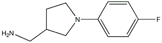 [1-(4-fluorophenyl)pyrrolidin-3-yl]methylamine Struktur