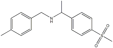 [1-(4-methanesulfonylphenyl)ethyl][(4-methylphenyl)methyl]amine Struktur