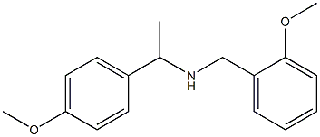 [1-(4-methoxyphenyl)ethyl][(2-methoxyphenyl)methyl]amine Struktur