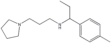 [1-(4-methylphenyl)propyl][3-(pyrrolidin-1-yl)propyl]amine Struktur