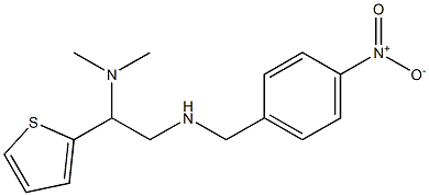 [2-(dimethylamino)-2-(thiophen-2-yl)ethyl][(4-nitrophenyl)methyl]amine Struktur