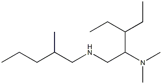 [2-(dimethylamino)-3-ethylpentyl](2-methylpentyl)amine Struktur