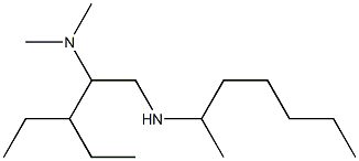 [2-(dimethylamino)-3-ethylpentyl](heptan-2-yl)amine Struktur