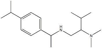 [2-(dimethylamino)-3-methylbutyl]({1-[4-(propan-2-yl)phenyl]ethyl})amine Struktur