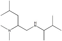 [2-(dimethylamino)-4-methylpentyl](3-methylbutan-2-yl)amine Struktur