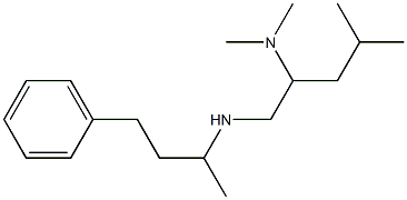 [2-(dimethylamino)-4-methylpentyl](4-phenylbutan-2-yl)amine Struktur