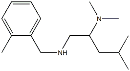 [2-(dimethylamino)-4-methylpentyl][(2-methylphenyl)methyl]amine Struktur