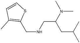 [2-(dimethylamino)-4-methylpentyl][(3-methylthiophen-2-yl)methyl]amine Struktur