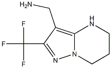 [2-(trifluoromethyl)-4H,5H,6H,7H-pyrazolo[1,5-a]pyrimidin-3-yl]methanamine Struktur