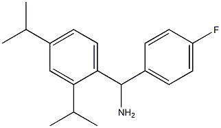 [2,4-bis(propan-2-yl)phenyl](4-fluorophenyl)methanamine Struktur