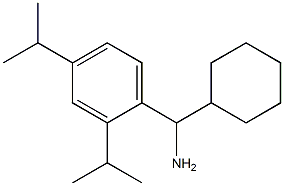 [2,4-bis(propan-2-yl)phenyl](cyclohexyl)methanamine Struktur