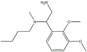 [2-amino-1-(2,3-dimethoxyphenyl)ethyl](butyl)methylamine Struktur