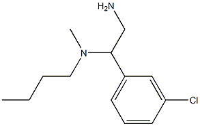 [2-amino-1-(3-chlorophenyl)ethyl](butyl)methylamine Struktur