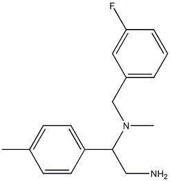 [2-amino-1-(4-methylphenyl)ethyl][(3-fluorophenyl)methyl]methylamine Struktur