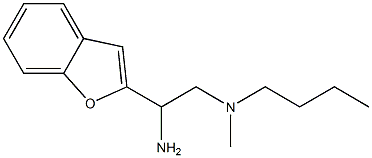 [2-amino-2-(1-benzofuran-2-yl)ethyl](butyl)methylamine Struktur