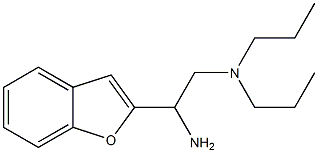 [2-amino-2-(1-benzofuran-2-yl)ethyl]dipropylamine Struktur