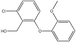 [2-chloro-6-(2-methoxyphenoxy)phenyl]methanol Struktur