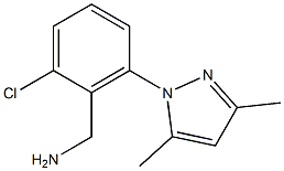 [2-chloro-6-(3,5-dimethyl-1H-pyrazol-1-yl)phenyl]methanamine Struktur