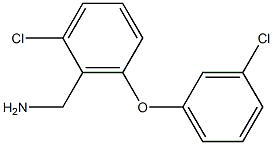 [2-chloro-6-(3-chlorophenoxy)phenyl]methanamine Struktur