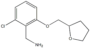 [2-chloro-6-(oxolan-2-ylmethoxy)phenyl]methanamine Struktur