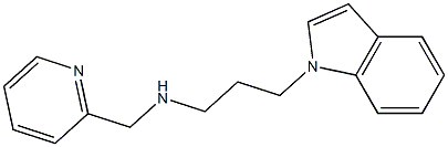 [3-(1H-indol-1-yl)propyl](pyridin-2-ylmethyl)amine Struktur