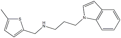 [3-(1H-indol-1-yl)propyl][(5-methylthiophen-2-yl)methyl]amine Struktur