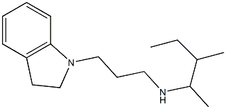 [3-(2,3-dihydro-1H-indol-1-yl)propyl](3-methylpentan-2-yl)amine Struktur