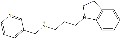 [3-(2,3-dihydro-1H-indol-1-yl)propyl](pyridin-3-ylmethyl)amine Struktur