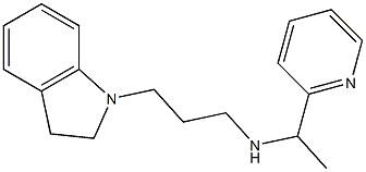 [3-(2,3-dihydro-1H-indol-1-yl)propyl][1-(pyridin-2-yl)ethyl]amine Struktur