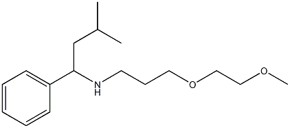 [3-(2-methoxyethoxy)propyl](3-methyl-1-phenylbutyl)amine Struktur