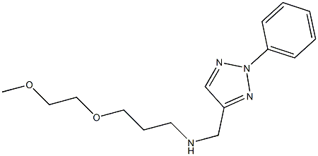 [3-(2-methoxyethoxy)propyl][(2-phenyl-2H-1,2,3-triazol-4-yl)methyl]amine Struktur