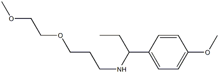 [3-(2-methoxyethoxy)propyl][1-(4-methoxyphenyl)propyl]amine Struktur