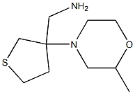 [3-(2-methylmorpholin-4-yl)tetrahydrothien-3-yl]methylamine Struktur