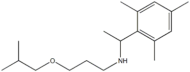 [3-(2-methylpropoxy)propyl][1-(2,4,6-trimethylphenyl)ethyl]amine Struktur