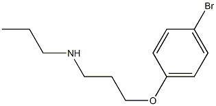 [3-(4-bromophenoxy)propyl](propyl)amine Struktur