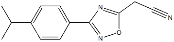 [3-(4-isopropylphenyl)-1,2,4-oxadiazol-5-yl]acetonitrile Struktur