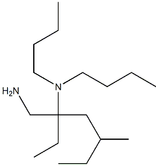 [3-(aminomethyl)-5-methylheptan-3-yl]dibutylamine Struktur