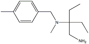 [3-(aminomethyl)pentan-3-yl](methyl)[(4-methylphenyl)methyl]amine Struktur