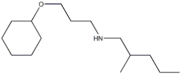 [3-(cyclohexyloxy)propyl](2-methylpentyl)amine Struktur