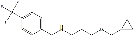 [3-(cyclopropylmethoxy)propyl]({[4-(trifluoromethyl)phenyl]methyl})amine Struktur