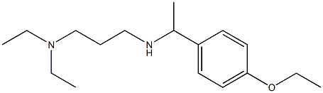 [3-(diethylamino)propyl][1-(4-ethoxyphenyl)ethyl]amine Struktur