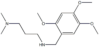 [3-(dimethylamino)propyl][(2,4,5-trimethoxyphenyl)methyl]amine Struktur