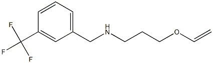 [3-(ethenyloxy)propyl]({[3-(trifluoromethyl)phenyl]methyl})amine Struktur