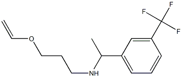 [3-(ethenyloxy)propyl]({1-[3-(trifluoromethyl)phenyl]ethyl})amine Struktur