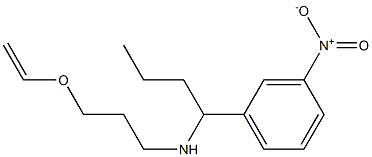 [3-(ethenyloxy)propyl][1-(3-nitrophenyl)butyl]amine Struktur