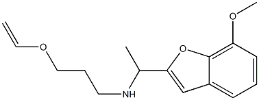 [3-(ethenyloxy)propyl][1-(7-methoxy-1-benzofuran-2-yl)ethyl]amine Struktur